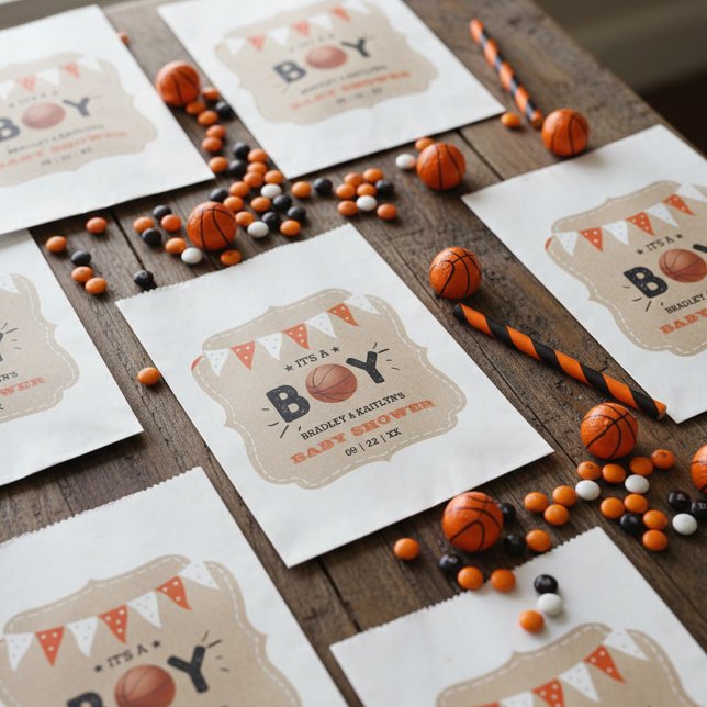 Das ist ein Junge! Basketball-Kinderdusche Geschenktütchen (Von Creator hochgeladen)