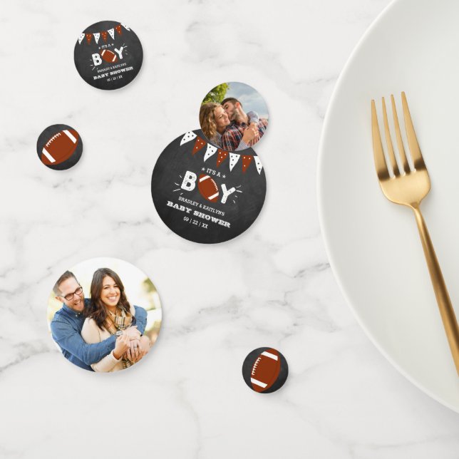 Das ist ein Junge! Football Themed Baby Dusche Fot Konfetti (Gruppe)