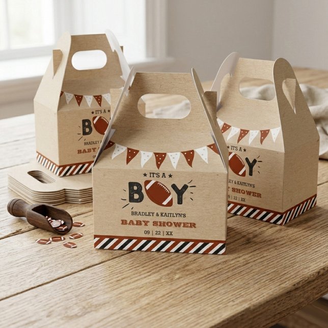 Das ist ein Junge! Fußball-Kinderdusche Geschenkschachtel (Von Creator hochgeladen)