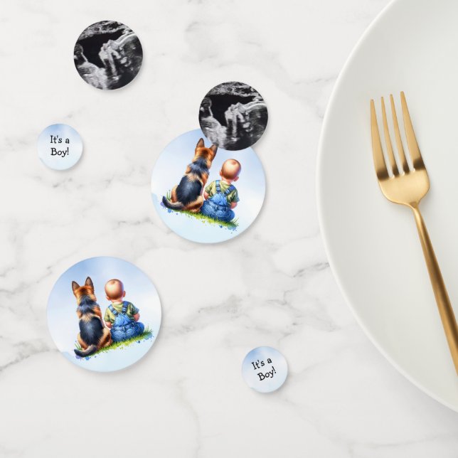 Das ist ein Junge! | Kinderdusche Personalisiert U Konfetti (Gruppe)