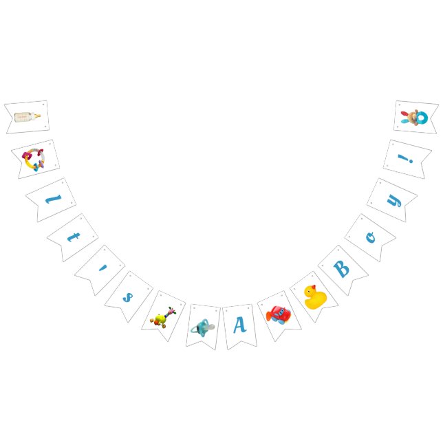 Das ist ein Junge! Mandala in tiefrosa Jagd Wimpelkette (Alle)