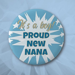 Das ist ein Junge! Proud Nana Button