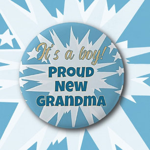Das ist ein Junge! Proud Oma Button