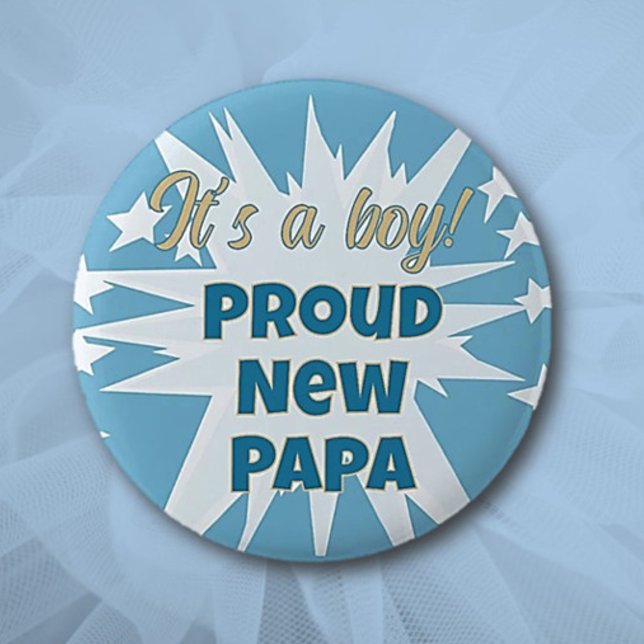 Das ist ein Junge! Proud Papa Button (Von Creator hochgeladen)
