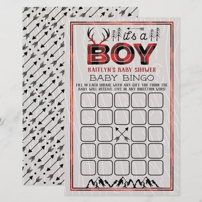 Das ist ein Junge! Rustikales Kariert Lumberjack B (Vorne/Hinten)