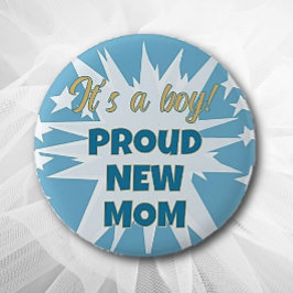 Das ist ein Junge! Schaltfläche "Proud-Junge Mutte Button