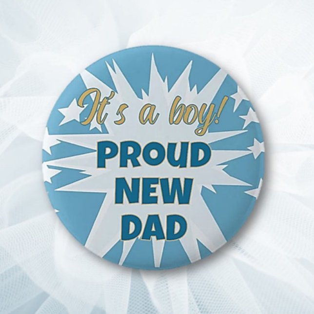 Das ist ein Junge! Stolz neuer Dad Button (Von Creator hochgeladen)