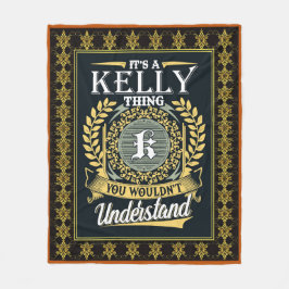 Das ist ein Kelly, das man nicht verstehen konnte Fleecedecke