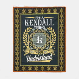 Das ist ein Kendall, das man nicht verstehen konnt Fleecedecke