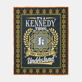 Das ist ein Kennedy, das man nicht verstehen konnt Fleecedecke