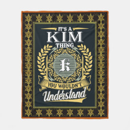 Das ist ein Kim, das man nicht verstehen konnte Fleecedecke