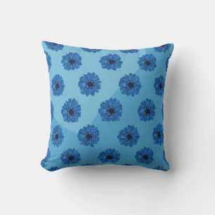 Das ist ein Kissenpolster für blaue Blume. Kissen