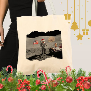 Das ist ein kleiner Schritt für den Weihnachtsmann Tragetasche