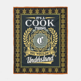 Das ist ein Koch, den man nicht verstehen konnte Fleecedecke