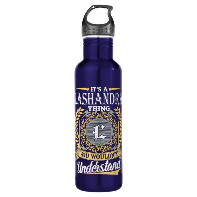 Das ist ein Lashandra, das man nicht verstehen kon Edelstahlflasche (Vorderseite)