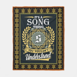 Das ist ein Lied, das du nicht verstehen konntest Fleecedecke