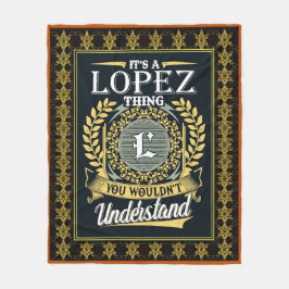 Das ist ein Lopez, das man nicht verstehen konnte Fleecedecke