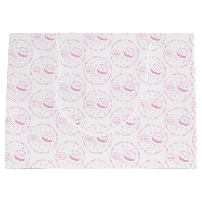 Das ist ein Mädchen! Große Geschenktüte (Vorderseite)