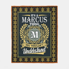 Das ist ein Marcus, das man nicht verstehen konnte Fleecedecke