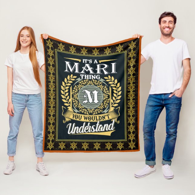 Das ist ein Mari, das du nicht verstehen konntest Fleecedecke (Beispiel)