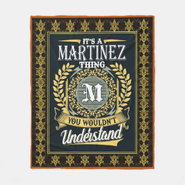Das ist ein Martinez, das du nicht verstehen konnt Fleecedecke