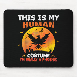 Das ist ein menschliches Kostüm, ein Phönix-Vogel  Mousepad