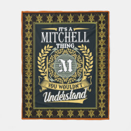Das ist ein Mitchell, das man nicht verstehen konn Fleecedecke