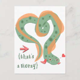 "Das ist ein Moray" Liebe Pun Eel Postkarte