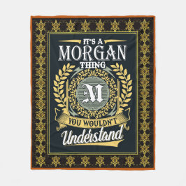 Das ist ein Morgan, das man nicht verstehen konnte Fleecedecke