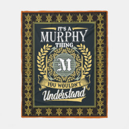Das ist ein Murphy, das man nicht verstehen konnte Fleecedecke