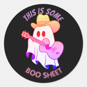 DAS IST EIN niedliches BOO-SHEET Runder Aufkleber