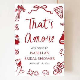 Das ist ein noch roteres italienisches Brautparty  Poster