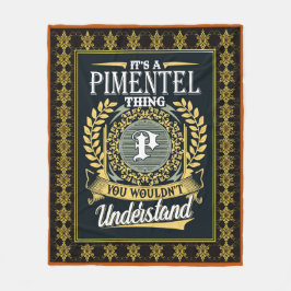 Das ist ein Pimentel, das man nicht verstehen konn Fleecedecke