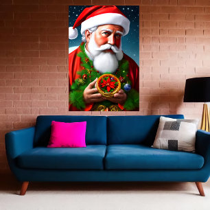 Das ist ein Portrait des Weihnachtsmannes   Art de Poster