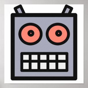 Das ist ein Roboterkopf Poster