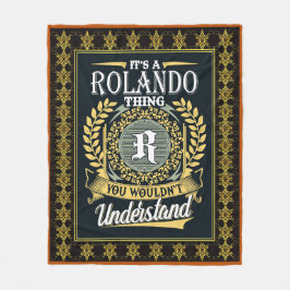 Das ist ein Rolando, das man nicht verstehen konnt Fleecedecke