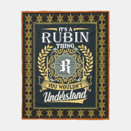 Das ist ein Rubin, den man nicht verstehen konnte Fleecedecke