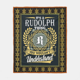 Das ist ein Rudolph, den man nicht verstehen konnt Fleecedecke
