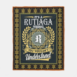 Das ist ein Rutiaga-Ding, das man nicht verstehen  Fleecedecke