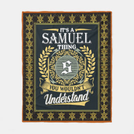 Das ist ein Samuel, das man nicht verstehen konnte Fleecedecke