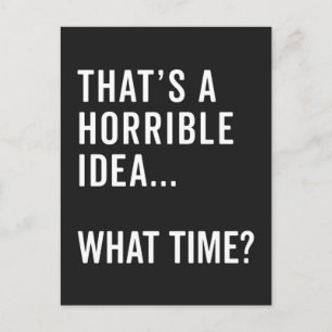 Das ist ein schreckliches Zitat Postkarte