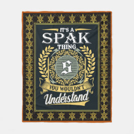 Das ist ein Spak, den man nicht verstehen konnte Fleecedecke