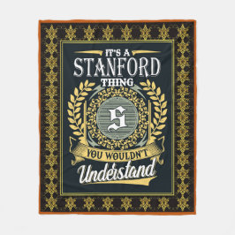 Das ist ein Stanford, das man nicht verstehen konn Fleecedecke