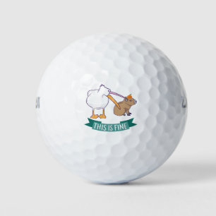 Das ist ein toller Meme lustiger Capybara Hund Pel Golfball