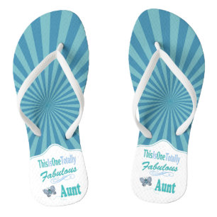 Das ist ein totaler Tante Blauer Schmetterling Flip Flops