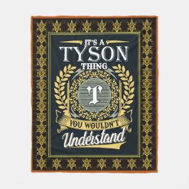 Das ist ein Tyson, das man nicht verstehen konnte Fleecedecke