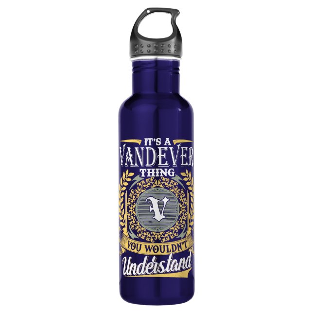 Das ist ein Vandever, den man nicht verstehen konn Edelstahlflasche (Vorderseite)