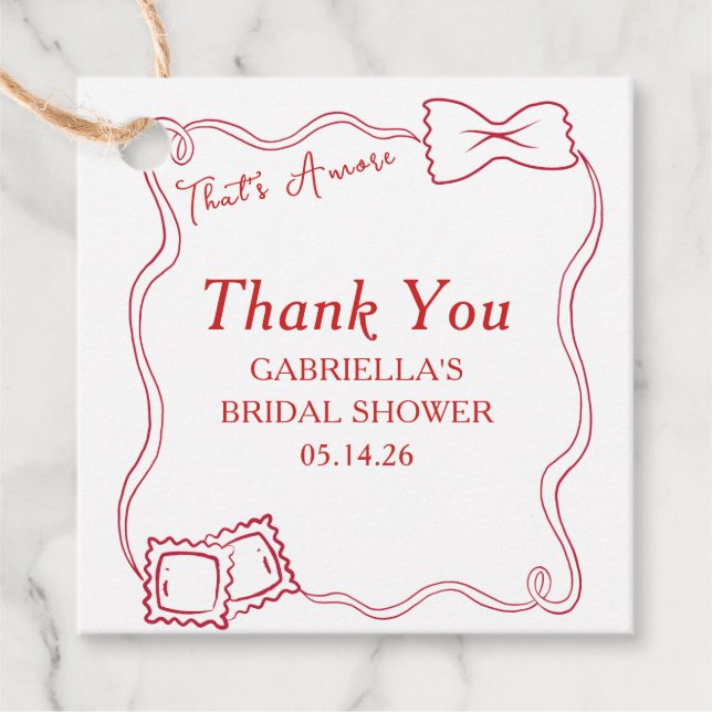 Das ist ein weiteres italienisches Brautparty Dank Geschenkanhänger (Vorderseite)