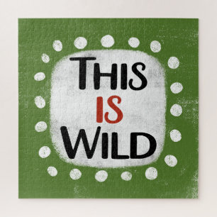 Das ist ein wildes Jigsaw-Puzzle Puzzle