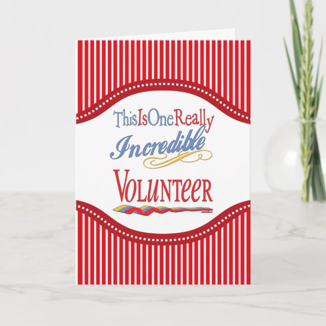 Das ist ein wirklich unglaubliches freiwilliges Ge Karte (Vorderseite)